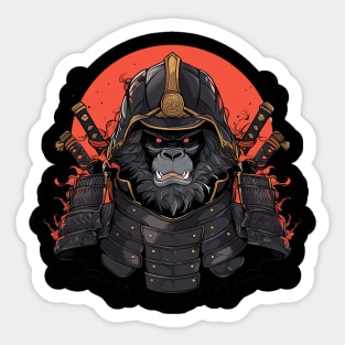 gorilla samurai Sticker